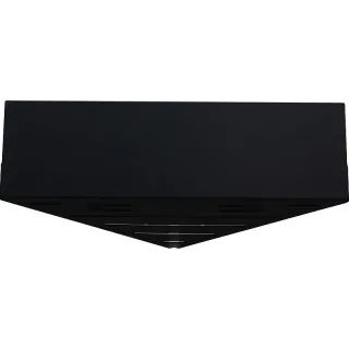 Полка угловая Aquanet Магнум 302225 28 см чёрный матовый